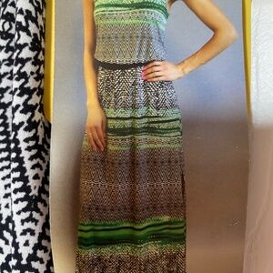 NWT CUTE FEVER MAXI DRESS JUNGLE GREEN SIZE SMALL